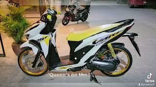 Honda click vanz concept. White and Yellow.