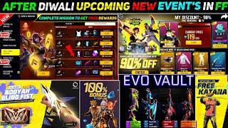 After Diwali Special New Events | Free Fire New Event | Ff New Event Today | Upcoming new event ff