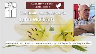 The Funeral Mass Of The Late John McGrath