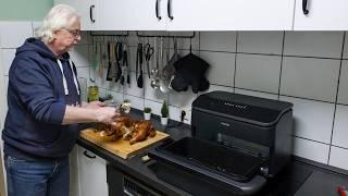 2 Ganze Hähnchen a 1,6 Kg in der Heißluftfritteuse von Cosori - Airfryer