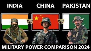 India vs China vs Pakistan - Military Power Comparison 2024