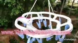 Baby Cloth Hanger with clips