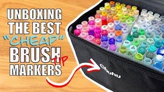 Unboxing The Ohuhu 120 Brush Marker Set - Better than Copic? | RM Designs15