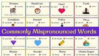 60 Commonly Mispronounced English Words | Common Pronunciation Mistakes in English