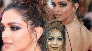 Recreating Deepika's red carpet makeup look | Blue smokey eye