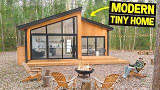 COZY SCANDINAVIAN TINY HOME w/ Minimalist Design & Sauna! (Full Tour)