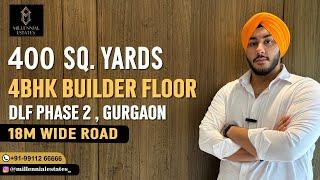 4BHK Builder Floor| 402 Sq Yds Builder Floor In Gurgaon Millenial Estates|