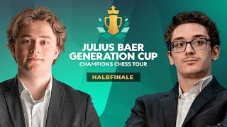 Vincent Keymer vs Fabiano Caruana im Halbfinale | Julius Bär Generation Cup 2024