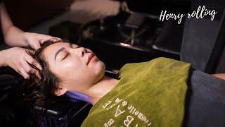SLEEP EASILY with Asmr Hair Wash with Hair Cracking, Scalp, Nape & Shoulder Massage
