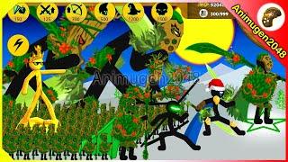 NEW SUMMON WARRIOR LEAF vs GOLDEN KYTCHU BOSS x9999 Army | Stick War Legacy Mod | Animugen2048