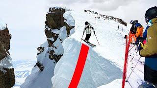 America's Scariest Ski-Slope: Corbet's Couloir ️