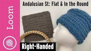 Loom Knit Andalusian Stitch (Flat and Circular)