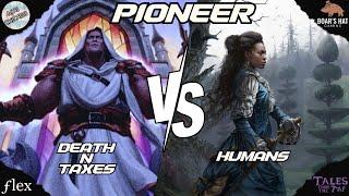 Mono White Humans VS Selesnya Death and Taxes [MTG Pioneer]