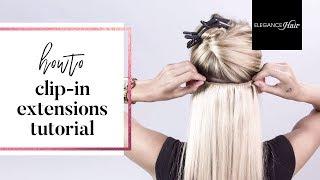 CLIP IN EXTENSIONS - Unsichtbar Anbringen & Reinmachen (Anleitung für kurze Haare) | Elegance-Hair