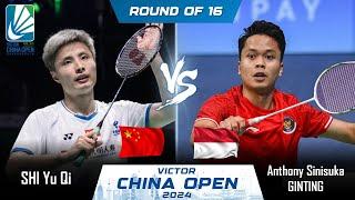 SHI Yu Qi (CHN) vs Anthony Sinisuka GINTING (INA) | China Open 2024 Badminton