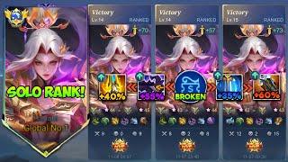 FINALLY NEW HANABI BEST BROKEN BUILD IN SOLO RANK GAME!! (HANABI NEW META BUILD 2024!)