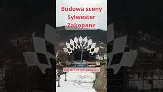 Budowa sceny Sylwester Zakopane #tatry #górale #góry #zakopane #krupówki #śnieg #sylwester