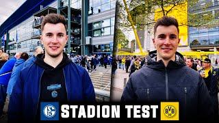 Stadion Test Duell Schalke vs. BVB  Veltins-Arena vs. Signal Iduna Park im Stadion-Test!