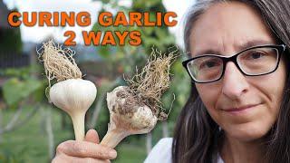 Do you peel garlic before curing?