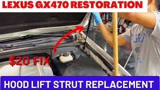 How to Replace Lexus GX470 Hood Lift Support Shocks