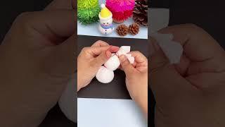 Christmas gift丨Use a face towel to make a snowman~ #diy #craft #christmascraft