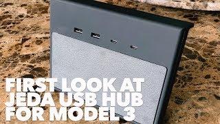 First look at Jeda USB hub for Tesla Model 3