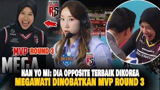 LUAR BIASA!! MEGAWATI MVP ROUND 3 SEKALIGUS OPPOSITE TERBAIK KOREA V-LEAGUE?! KHJ Bangga banget..