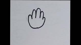 Hand flag || easydrawing || NeeVee Crafts and Arts