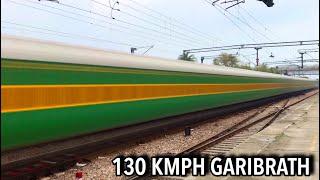 Garibrath and Yuva at Full Speed - ICF TRAINS at 130 Kmph | High Speed Show