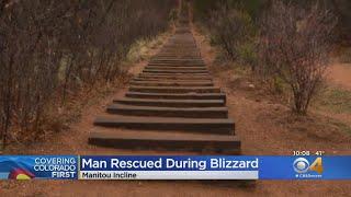 Man Rescued Off Manitou Incline During March Blizzard
