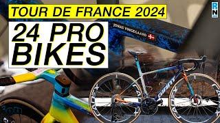  Tour de France Pro-Bikes 2024: 24 Pro-bikes from the peloton