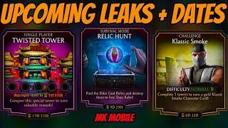 NEW CONFIRMED LEAKS | FATAL TWISTED TOWER, RELIC HUNT EVENT & UPCOMING CHALLENGES IN mk mobile