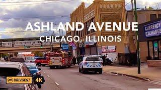 Ashland Avenue | ASMR | Drivetour | Chicago | 4K | Drivgest