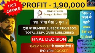 Divine Power IPO I Divine Power Energy IPO I Divine Power IPO Review and #IPOGMP  #IPO #LATESTIPO