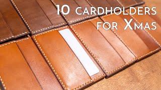 Making 10 leather card holders for my Etsy store - Xmas gift idea?!