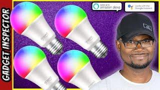 EASY SETUP Smart WiFi LED Light Bulbs | Works with Alexa & Google Assistant