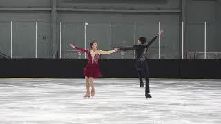 Celine Chen - Nathan Chen | Novice Dance Free Dance| 2025 Midwestern Sectional Ice Dance Final