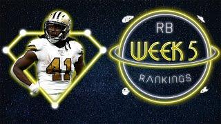 2020 Fantasy Football - Week 5 Running Back Rankings