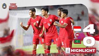 Highlights Indonesia vs Maladewa | Kualifikasi Piala Asia U-20