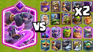 EVOLVED MEGAKNIGHT and PEKKA vs ALL CARDS x2 | Clash Royale