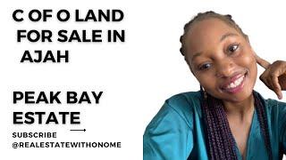 C of O Beach Front Land for Sale in Lekki Ajah, Peak Bay Estate, Okun Ajah