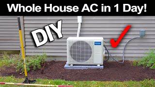 How to Install a Mr Cool 18,000 BTU AC in Just 1 Day!