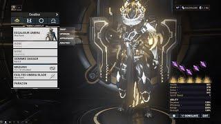 Warframe Maximum Investment - Excalibur Umbra