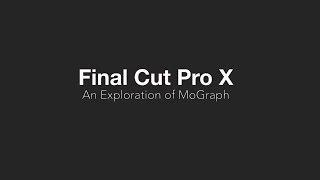 FCPX | Exploring Simple MoGraph