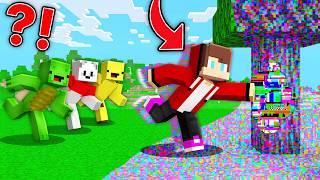 MAIZEN Speedrunner Have GLITCH TOUCH vs Hunters : JJ vs Mikey, Banana Kid Battle in Minecraft!