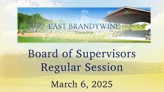 Board of Supervisors' Regular AM Session | March 6, 2025