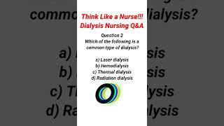 Think Like a NURSE/ Dialysis NUrsing Questions and answer  #Nursing #prometric #nclextips