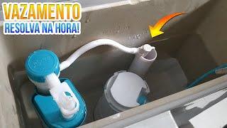 CAIXA ACOPLADA VAZANDO COMO CONSERTAR (Passo a Passo)