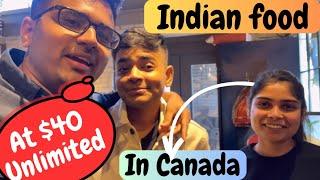 Unlimited Indian food in Toronto, Canada | Tandoori Flames Vlog | Desi Food in Canada 