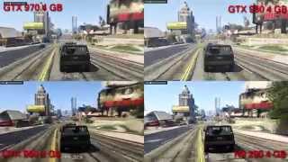 GTX 980 vs 970 vs 960 vs R9 290 GTA V benchmark